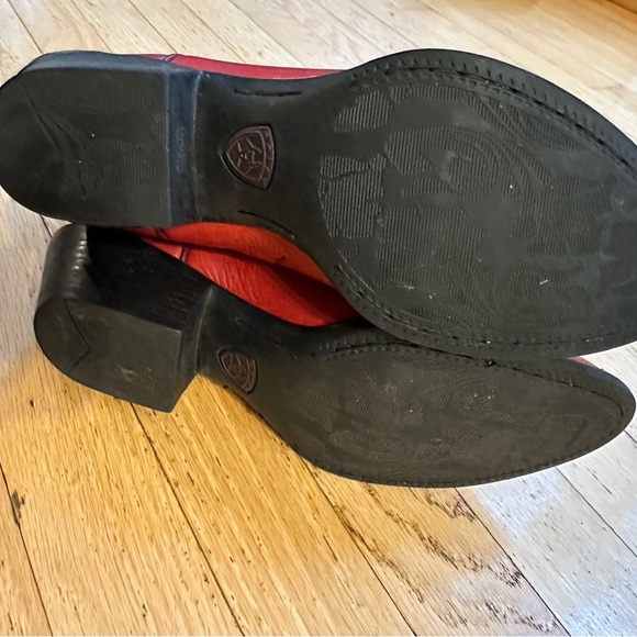 Ariat Women’s 7B Heritage Western Performance Red Boots Round Toe - Picture 8 of 10